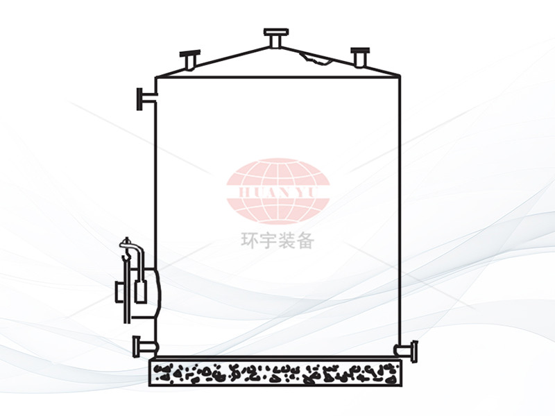 Flat bottomed cone-shaped storage tank up to 4000m3