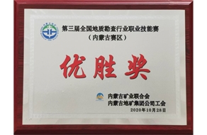 第三屆全國地質勘查行業(yè)職業(yè)技能賽優(yōu)勝獎