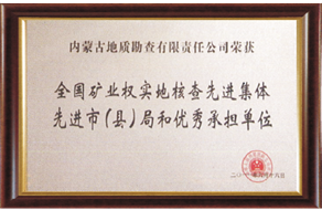 全國礦業(yè)權(quán)實地核查先進集體